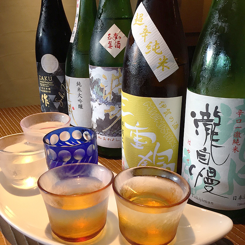 お酒→特に日本酒が好き